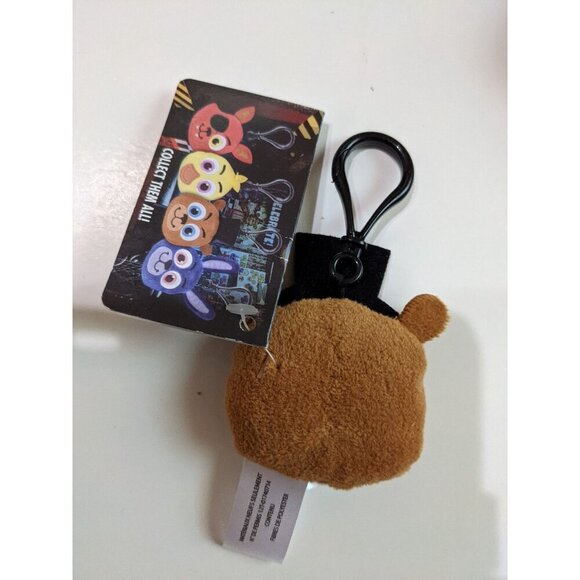 Five Nights At Freddy's Plush Head Keyring - FREDDY FAZBEARbackpack ring NWT - Picture 3 of 4